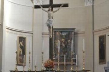 Altare e trittico di Jacopino Longo<br>Foto di E. Pellegrino - concorso Pralormo in Posa 2010
