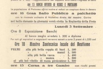 Volantino del 1945, Archivio Comune di Pralormo